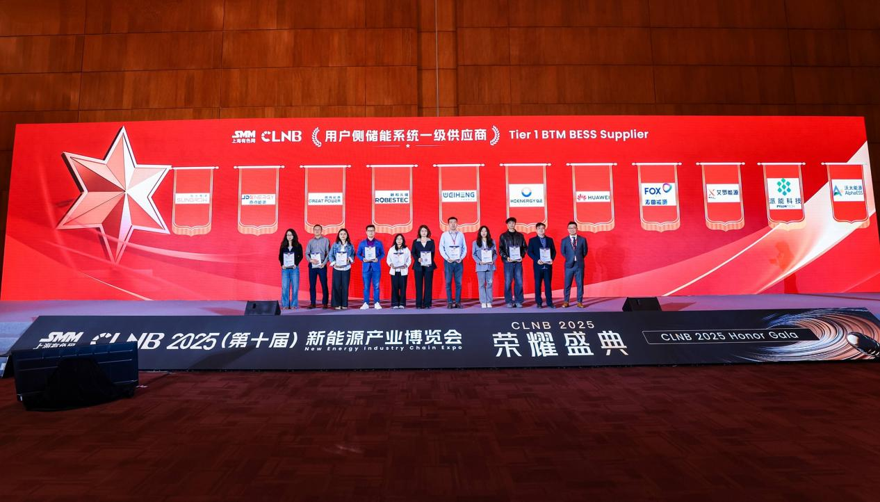 DB真人能源荣登SMM Tier 1榜单，获“用户侧储能系统一级供应商”认证！